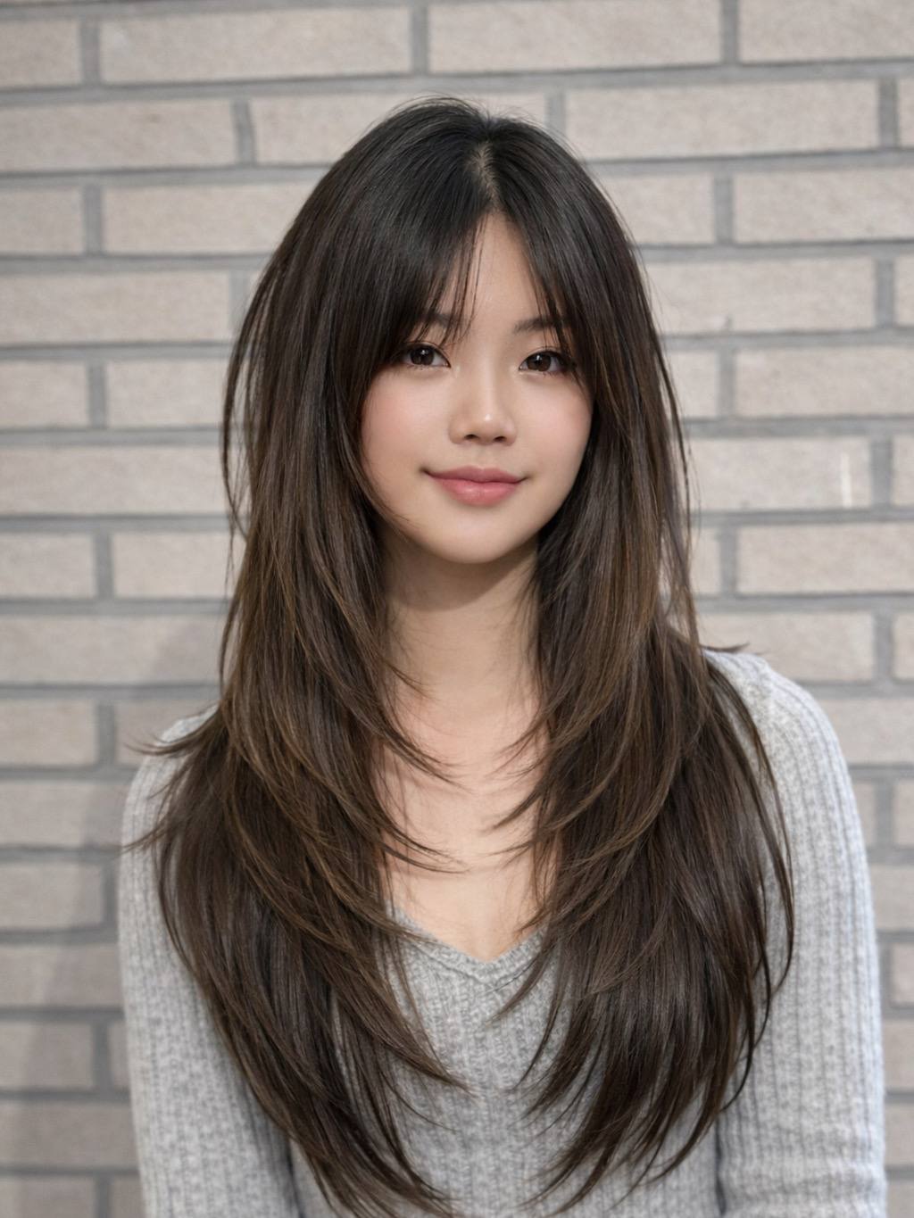 Korean women's hair style at JUNO HAIR Myeongdong hair salon (2nd Branch) — Korean Wave perm, Olaplex balayage color, signature cut · case 1